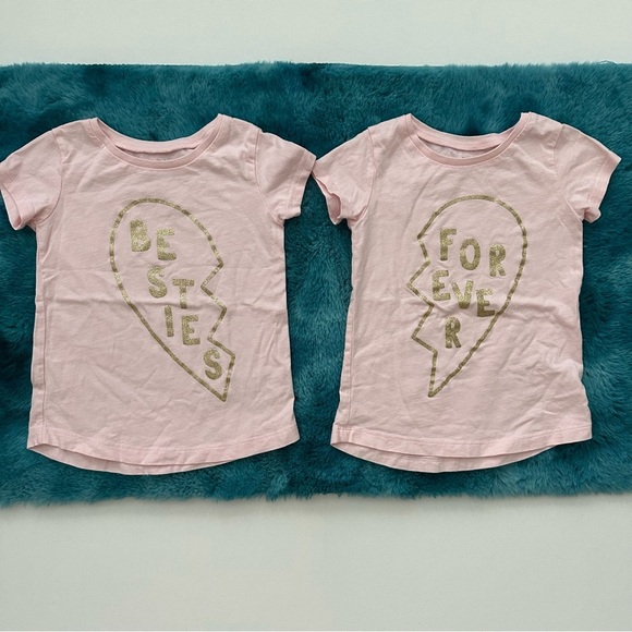 Carter’s Toddler Girl Best Friend 2 Shirt Bundle Size 3T - Picture 1 of 9